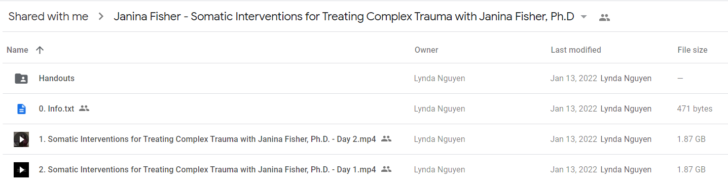 Janina Fisher - Somatic Interventions for Treating Complex Trauma with Janina Fisher, Ph.D