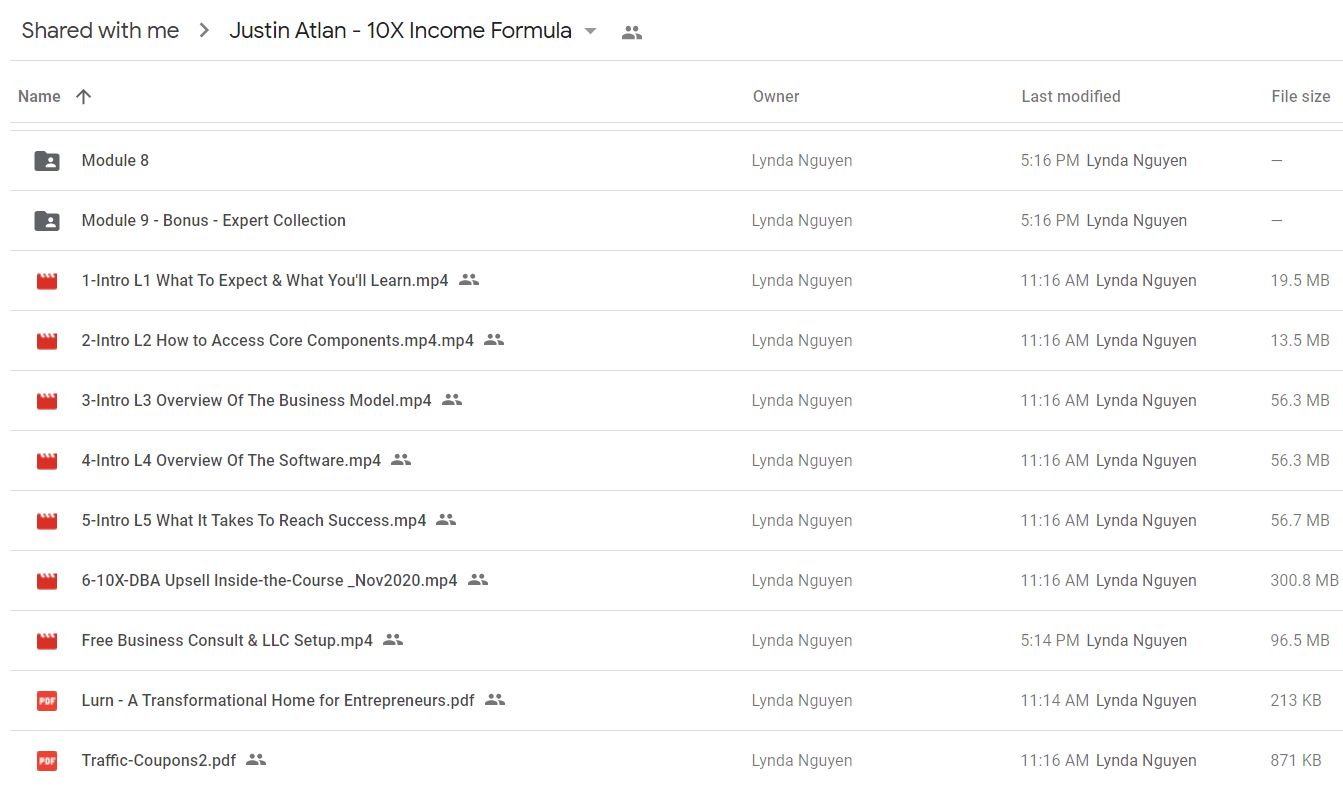 Justin Atlan - 10X Income Formula