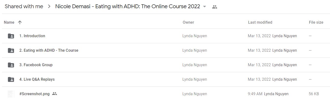 Nicole Demasi - Eating with ADHD The Online Course 2022