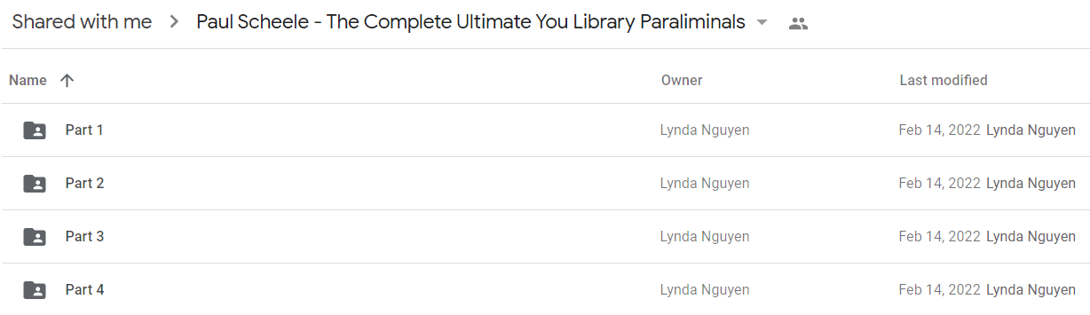 Paul Scheele - The Complete Ultimate You Library Paraliminals