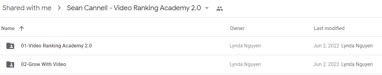 Sean Cannell - Video Ranking Academy 2.0