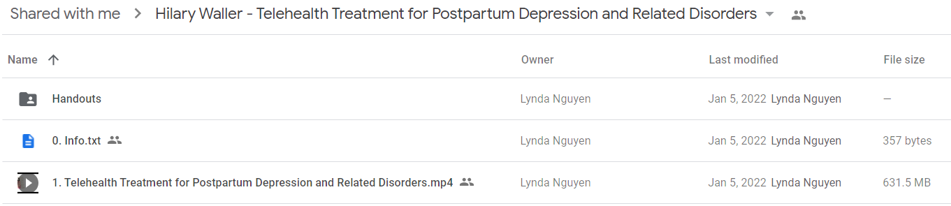 Hilary Waller - Telehealth Treatment for Postpartum Depression and Related Disorders