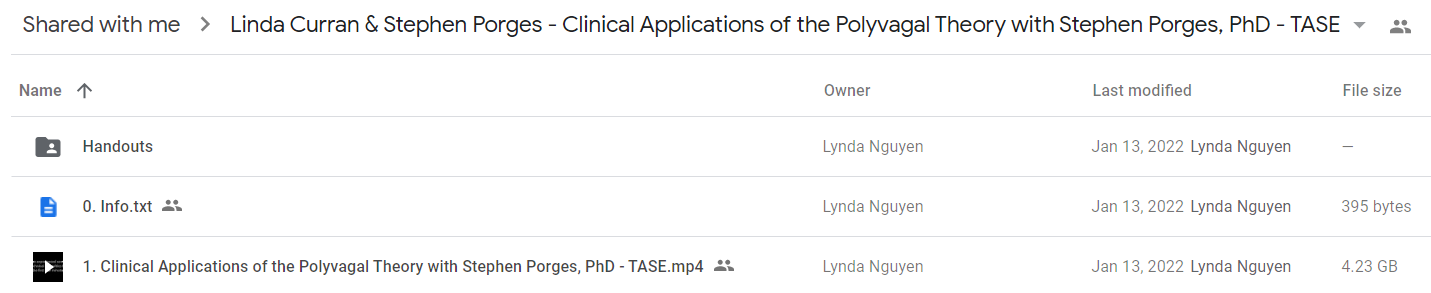 Linda Curran & Stephen Porges - Clinical Applications of the Polyvagal Theory with Stephen Porges, PhD - TASE