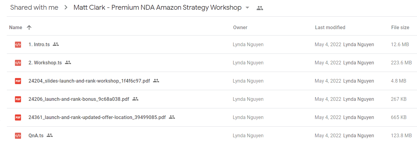 Matt Clark - Premium NDA Amazon Strategy Workshop