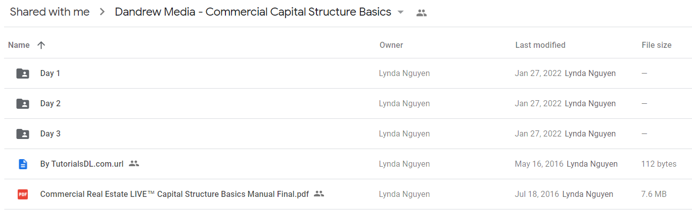 Dandrew Media - Commercial Capital Structure Basics