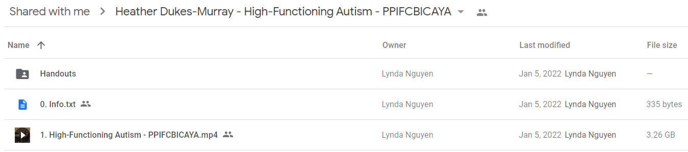 Heather Dukes-Murray - High-Functioning Autism - PPIFCBICAYA