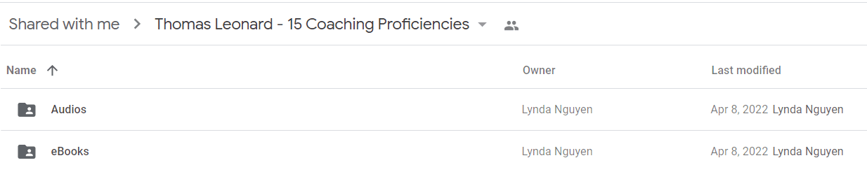 Thomas Leonard - 15 Coaching Proficiencies