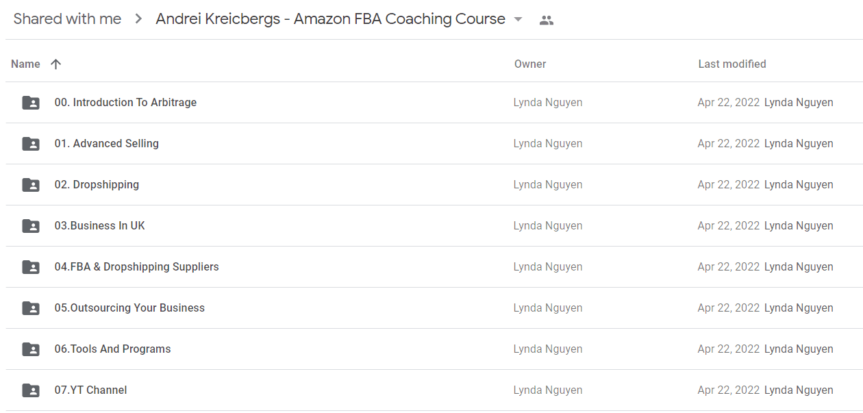 Andrei Kreicbergs - Amazon FBA Coaching Course