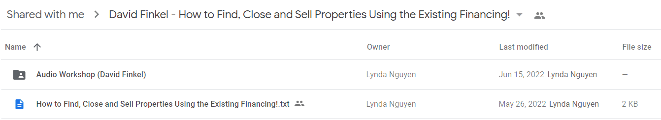 David Finkel - How to Find, Close and Sell Properties Using the Existing Financing!