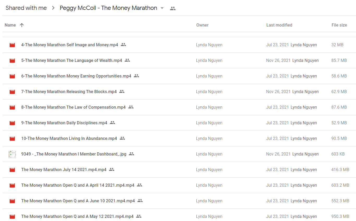 Peggy McColl - The Money Marathon