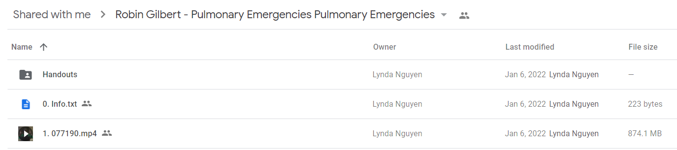 Robin Gilbert - Pulmonary Emergencies Pulmonary Emergencies