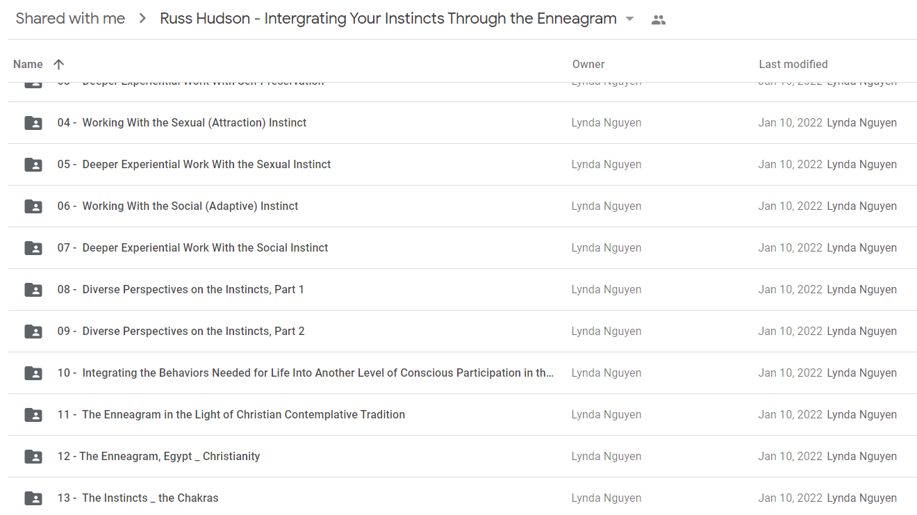 Russ Hudson - Intergrating Your Instincts Through the Enneagram