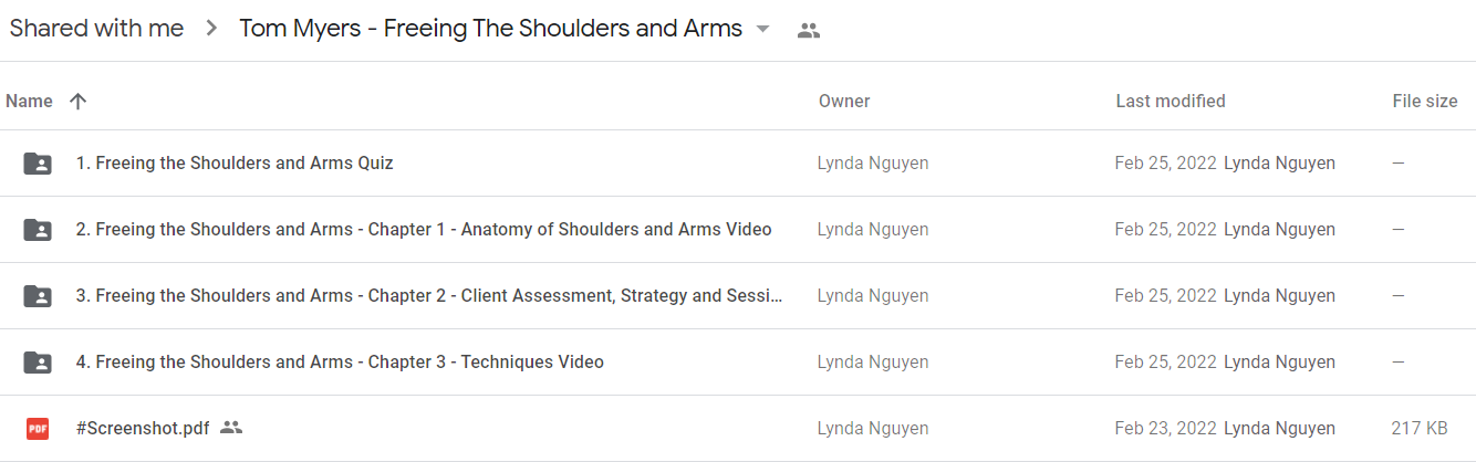 Tom Myers - Freeing The Shoulders and Arms