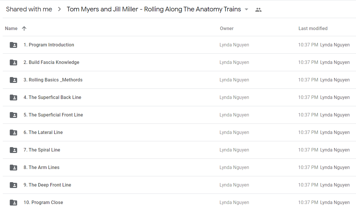 Tom Myers and Jill Miller - Rolling Along The Anatomy Trains