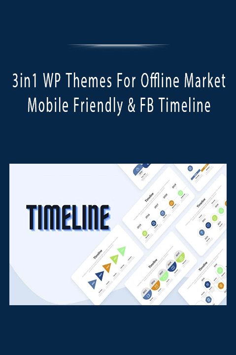 3in1 WP Themes For Offline Market + Mobile Friendly & FB Timeline