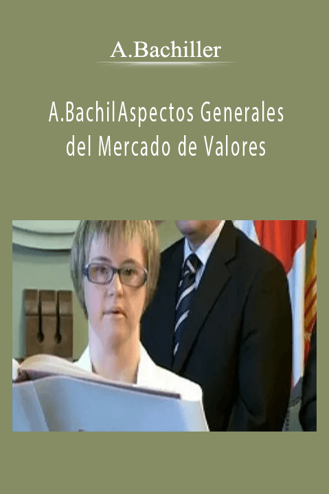 Aspectos Generales del Mercado de Valores – A.Bachiller