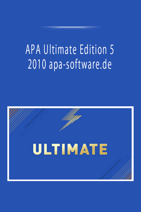 APA Ultimate Edition 5 2010 apa-software.de