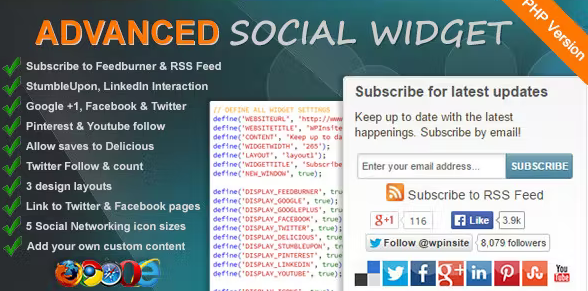 Advanced Social Widget