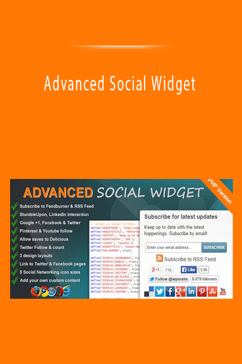 Advanced Social Widget