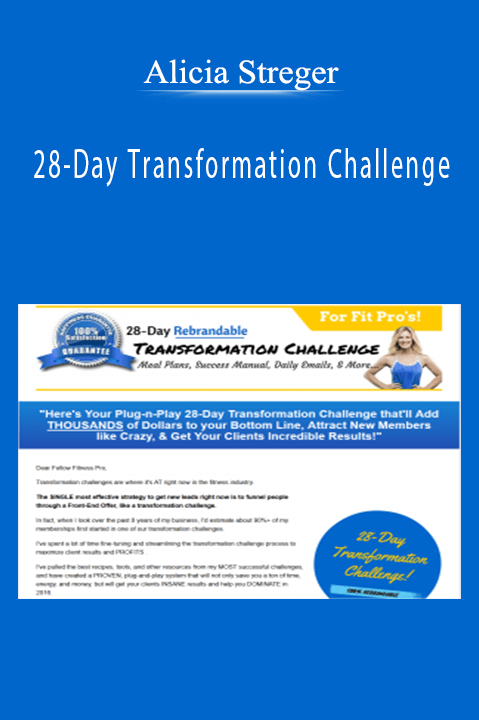 28–Day Transformation Challenge – Alicia Streger