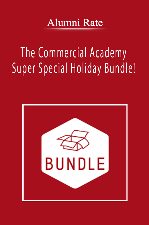 Alumni Rate - The Commercial Academy Super Special Holiday Bundle!