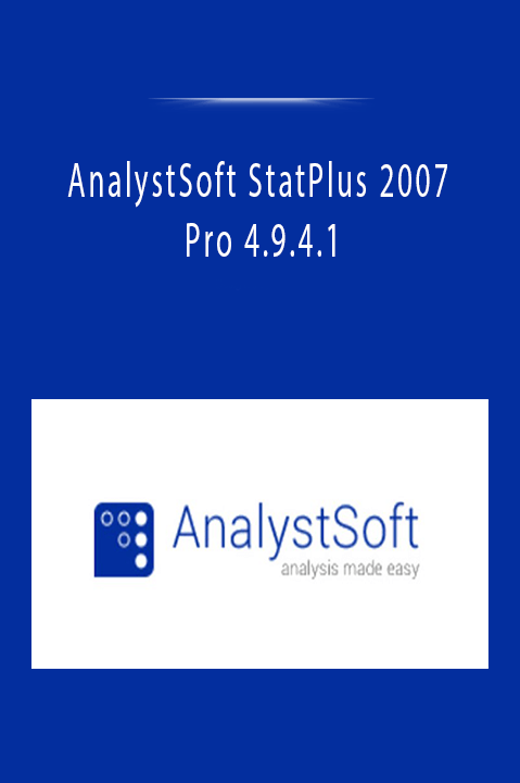 AnalystSoft StatPlus 2007 Pro 4.9.4.1