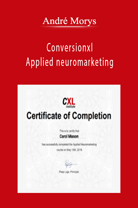 Conversionxl Applied neuromarketing – André Morys