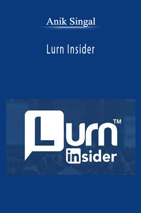 Anik Singal - Lurn Insider