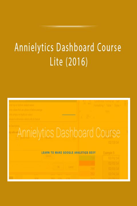 Annielytics Dashboard Course Lite(2016)