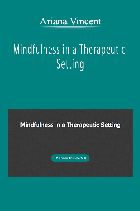 Ariana Vincent - Mindfulness in a Therapeutic Setting