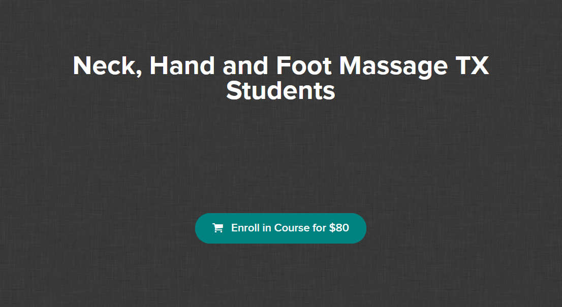 Ariana Vincent - Neck Hand and Foot Massage TX Students