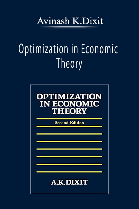 Avinash K.Dixit - Optimization in Economic Theory