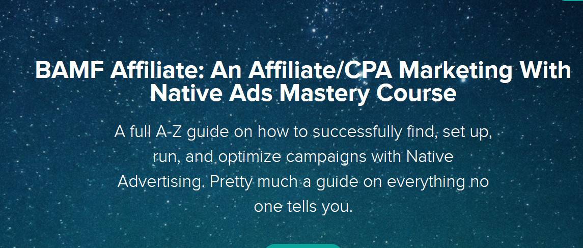 BAMF Affiliate An Affiliate-CPA Marketing With Native Ads Mastery Course by Omid Ghiam