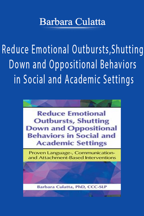 Reduce Emotional Outbursts