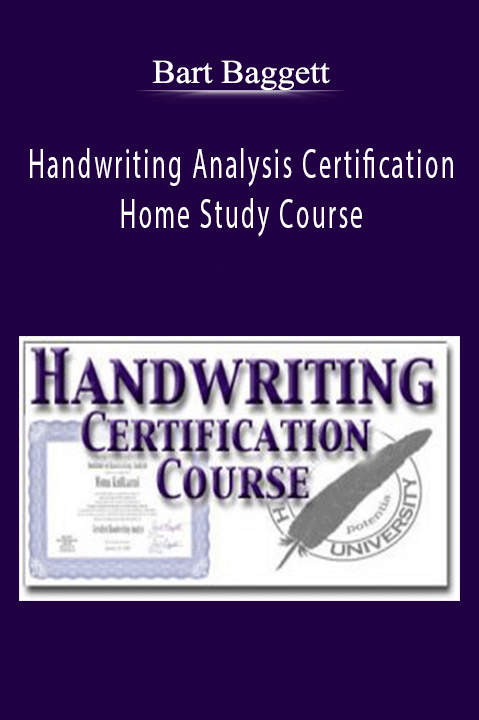 Handwriting Analysis Certification Home Study Course – Bart Baggett