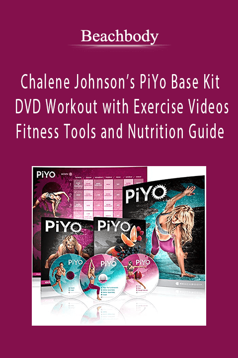 Chalene Johnson’s PiYo Base Kit – DVD Workout with Exercise Videos + Fitness Tools and Nutrition Guide – Beachbody