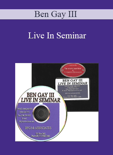 Live In Seminar – Ben Gay III