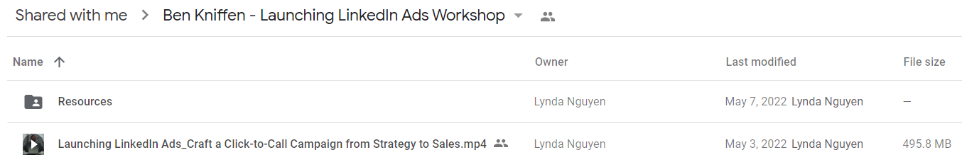 Ben Kniffen - Launching LinkedIn Ads Workshop