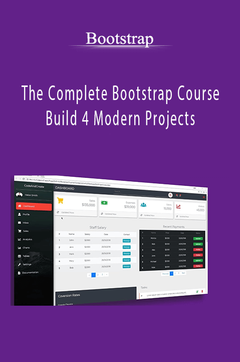 The Complete Bootstrap Course – Build 4 Modern Projects – Bootstrap