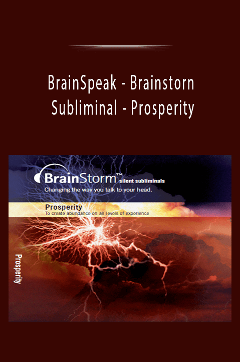 Brainstorm Subliminal – Prosperity – BrainSpeak