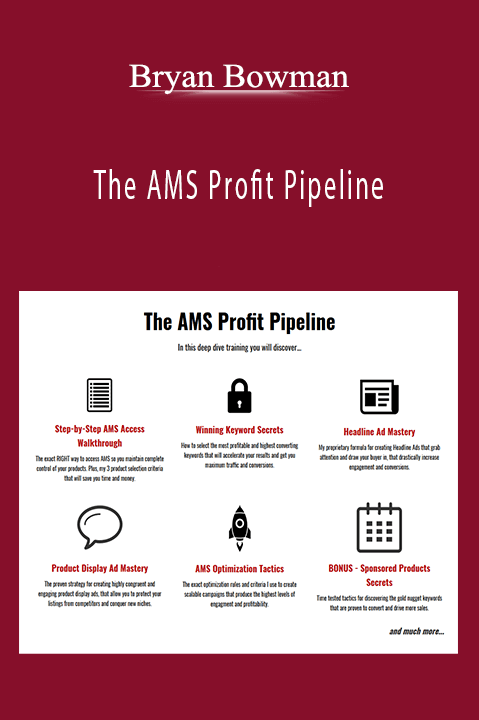 The AMS Profit Pipeline – Bryan Bowman