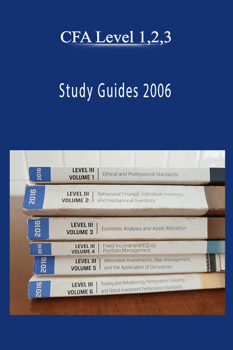 Study Guides 2006 – CFA Level 1