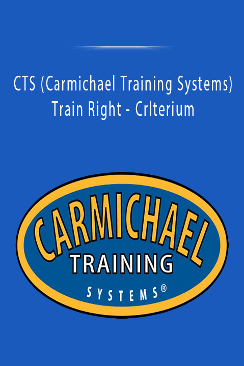 Train Right – Crlterium – CTS (Carmichael Training Systems)