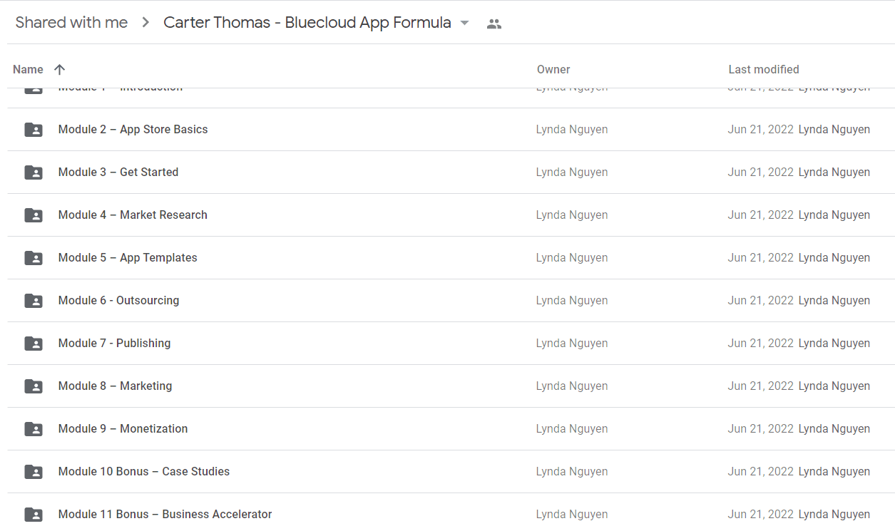 Carter Thomas - Bluecloud App Formula