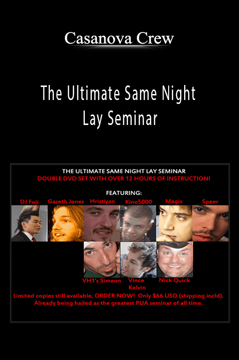 The Ultimate Same Night Lay Seminar – Casanova Crew