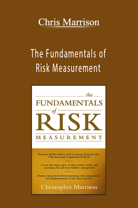 The Fundamentals of Risk Measurement – Chris Marrison