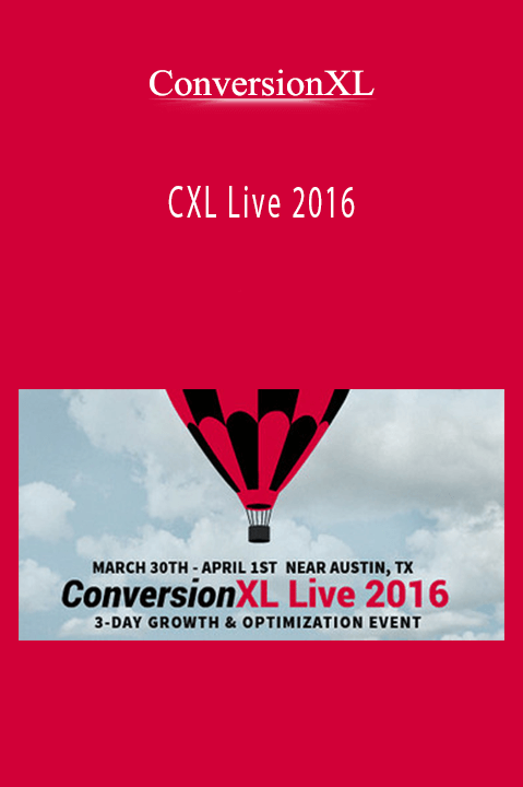 CXL Live 2016 – ConversionXL