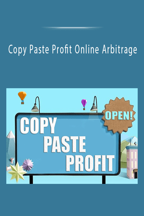 Copy Paste Profit Online Arbitrage