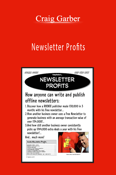 Newsletter Profits – Craig Garber