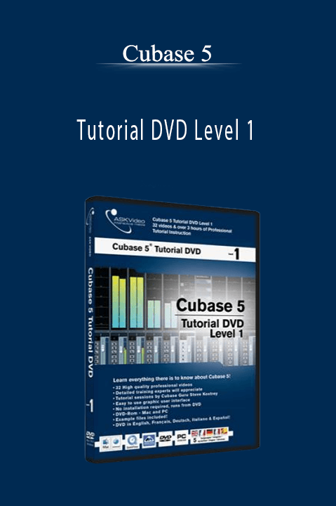 Tutorial DVD Level 1 – Cubase 5